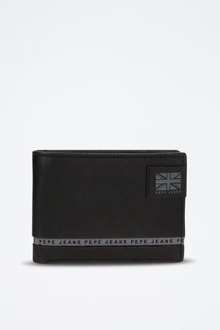 Portafoglio in pelle Tape - Nero