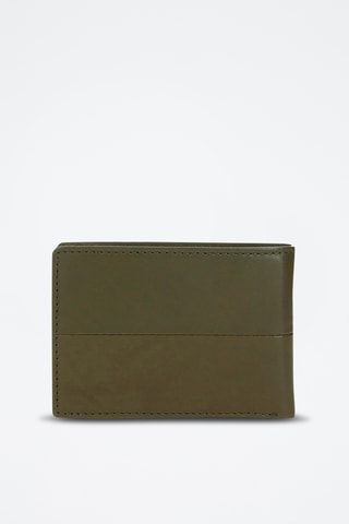 Portafoglio in pelle Cracker - Verde