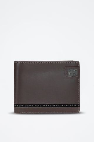 Portafoglio in pelle Tape - Marrone