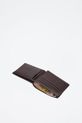 Portafoglio in pelle Tape - Marrone