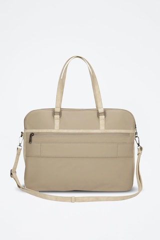 Porta PC Jana - Beige e argentato