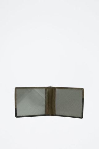Portacarte in pelle Dual - Nero e verde