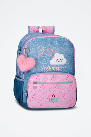 Zaino - Bianco, blu e rosa