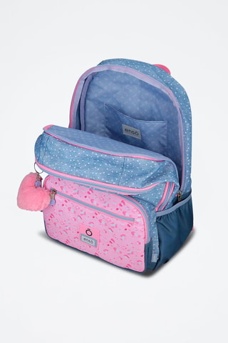 Zaino - Bianco, blu e rosa