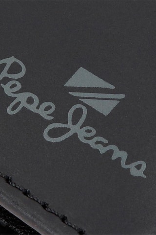 Portamonete in pelle Staple - Nero