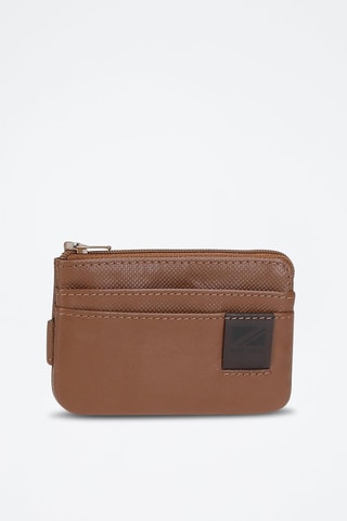 Portamonete in pelle Topper - Marrone