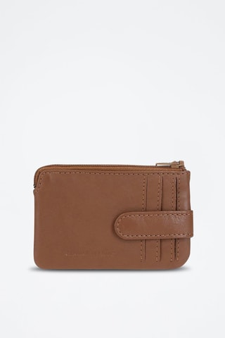 Portamonete in pelle Topper - Marrone