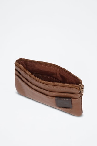 Portamonete in pelle Topper - Marrone
