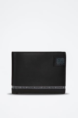 Portafoglio in pelle Tape - Nero