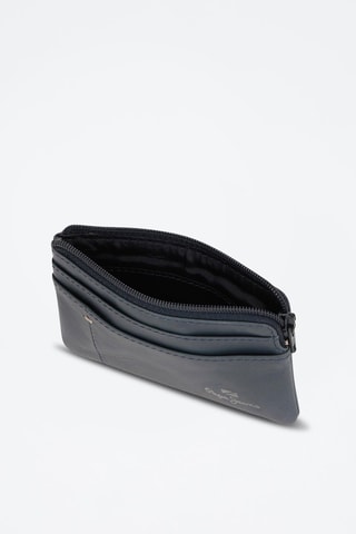 Portamonete in pelle Staple - Blu