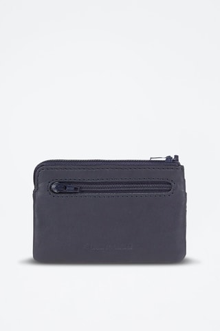 Portamonete in pelle Cracker - Blu