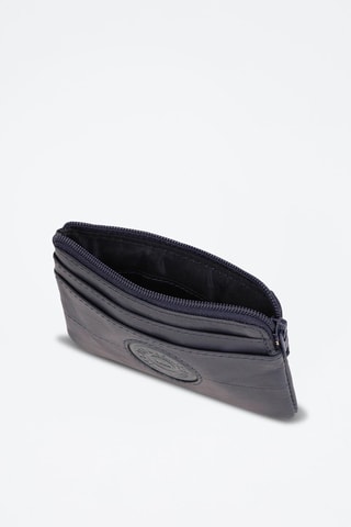 Portamonete in pelle Cracker - Blu