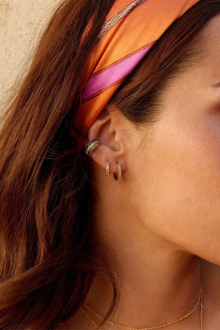 Ear cuff - Placcato oro giallo e onice