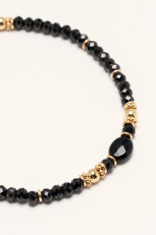 Collana - Placcato oro giallo e onice
