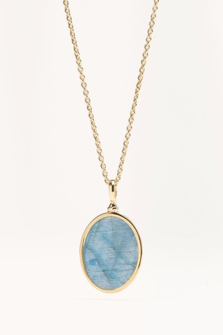 Collana - Placcato oro giallo e labradorite