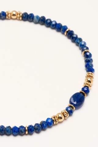 Collana - Placcato oro giallo e lapislazzuli