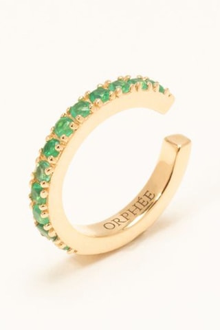 Ear cuff - Placcato oro giallo e onice