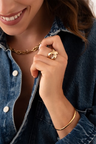Anello - Placcato oro giallo