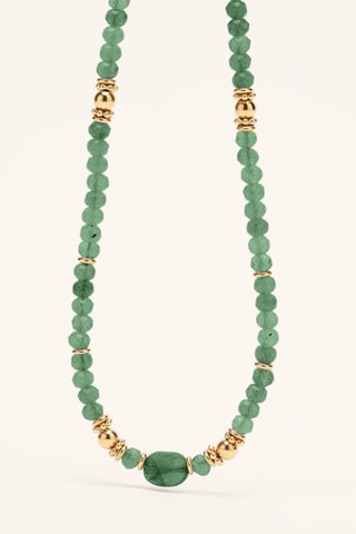 Collana - Placcato oro giallo e agate