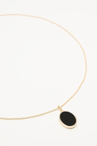 Collana - Placcato oro giallo e onice