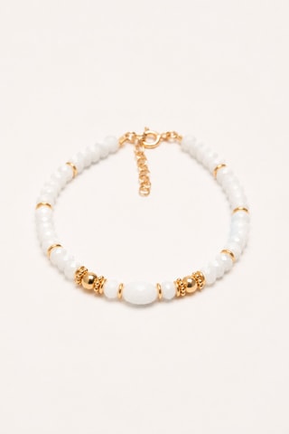 Bracciale - Placcato oro giallo e agate