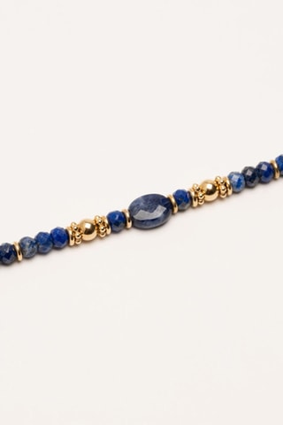 Bracciale - Placcato oro giallo e lapislazzuli