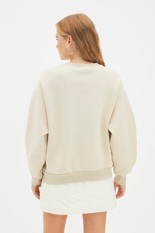 Felpa - Beige e nero