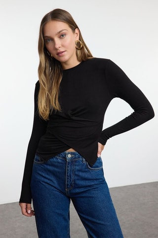 Blusa slim - Azul
