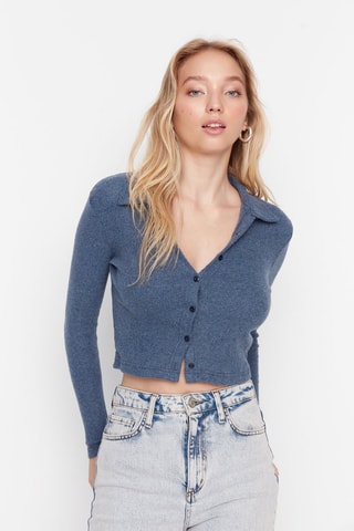 Camisa slim - Índigo - Azul