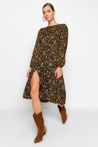 Vestido midi - Multicor