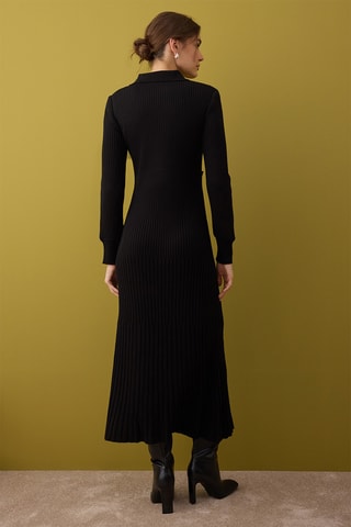 Vestido-camisola - Bordô - Preto
