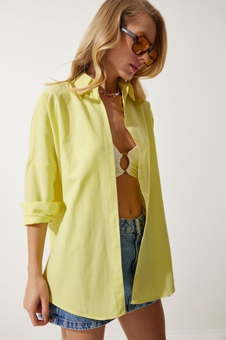 Camisa oversize - Amarelo - Amarelo-claro