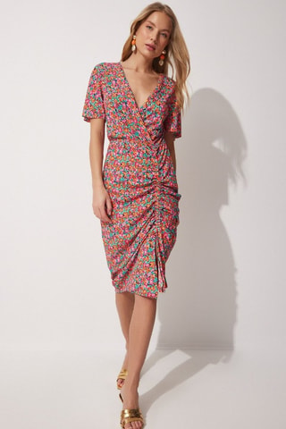 Vestido traçado - Multicolor - Multicor