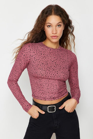 Top - Preto e rosa