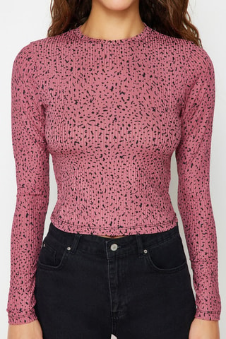 Top - Preto e rosa