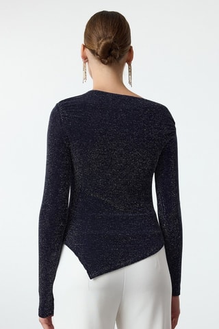 Top - Preto - Azul