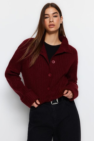 Cardigan oversize - Bordeaux
