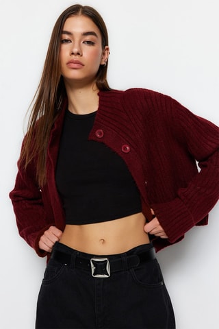 Cardigan oversize - Bordeaux