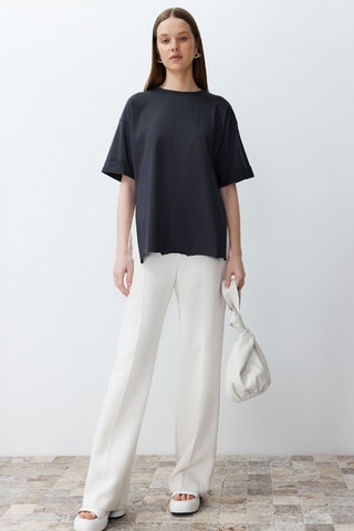 T-shirt oversize - Antracite - Antracite