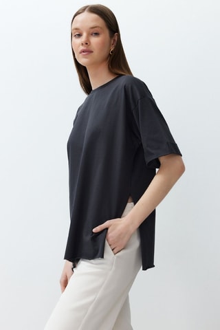 T-shirt oversize - Antracite - Antracite
