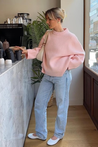 Camisola oversize - Rosa - Rosa