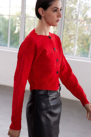 Cardigan - Rosso