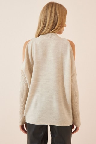Camisola oversize - Bege