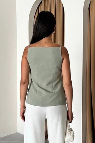 Top - Verde - Castanho