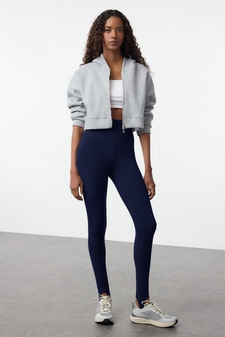 Leggings fuseau - Preto - Azul