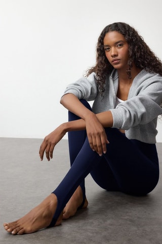 Leggings fuseau - Preto - Azul
