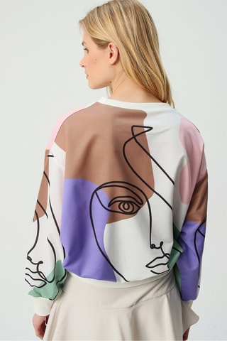 Sweat - Branco - Violeta