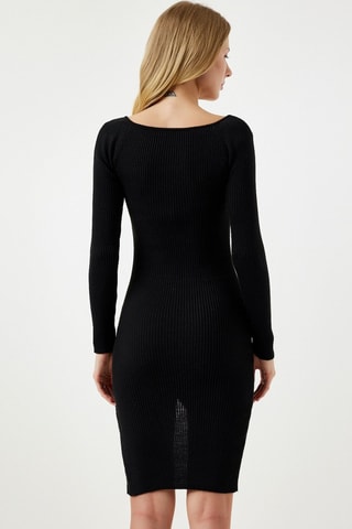 Vestido justo - Preto