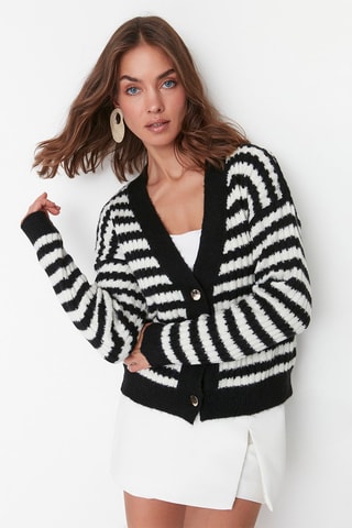 Cardigan a righe