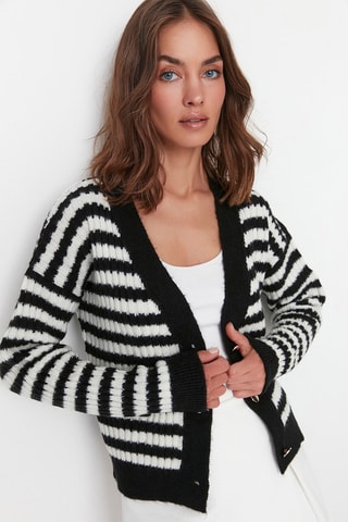 Cardigan a righe